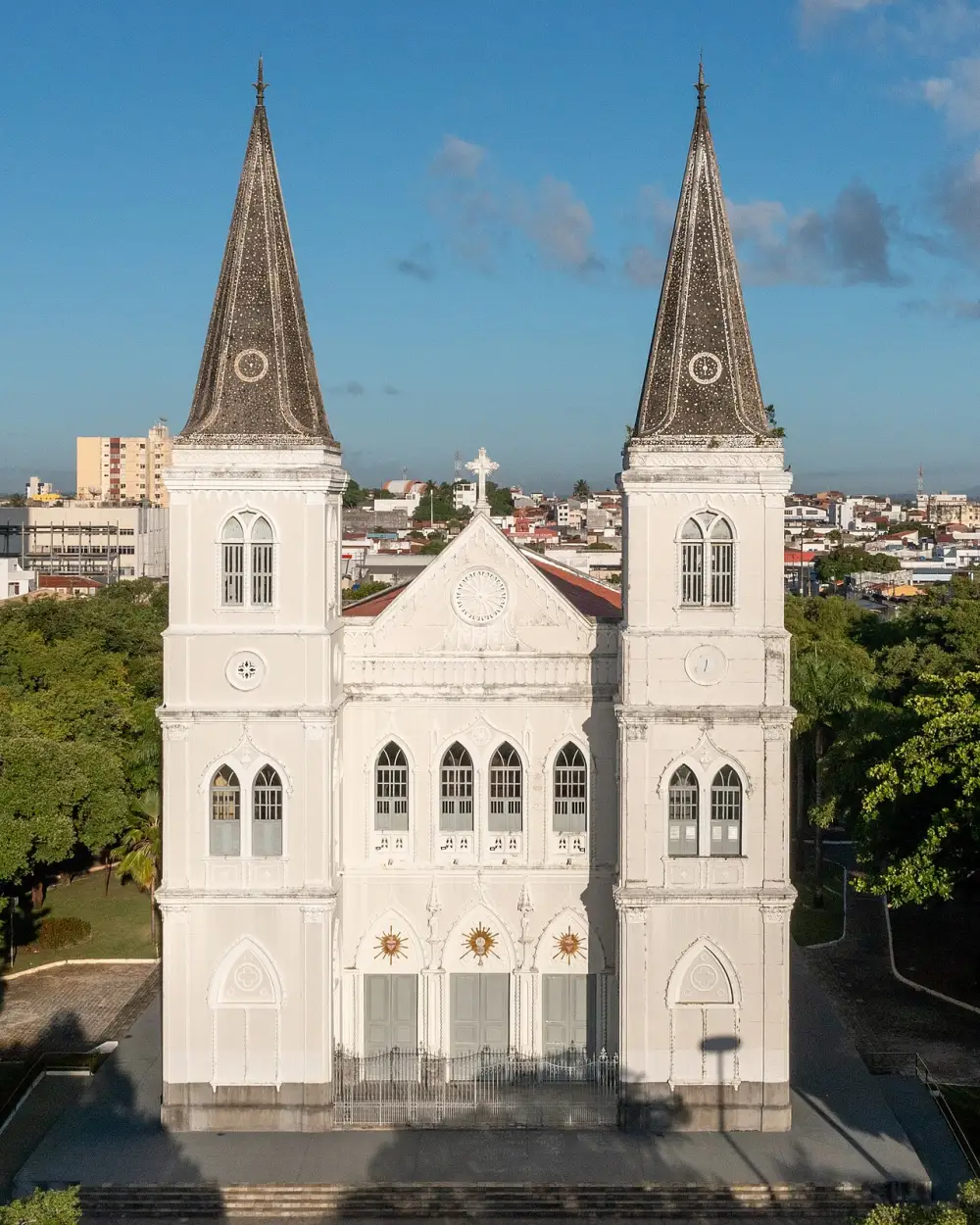 Vista Aérea da Catedral em Aracaju, Sergipe
