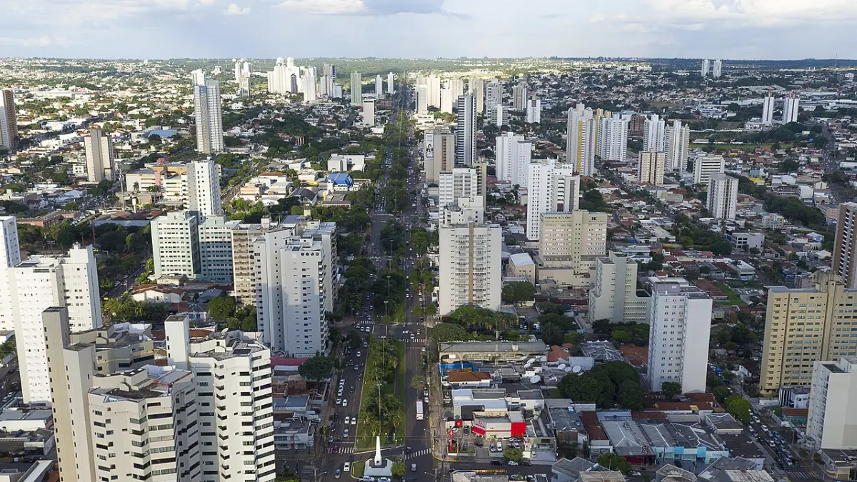 Avenida Afonso Pena em Campo Grande, Mato Grosso do Sul